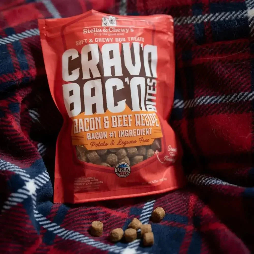 Stella & Chewys Dog Crav'N Bacon Bites Duck 8.25Oz - Talis Us