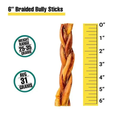 Talis Us Braided Bully Sticks for Dogs - Premium Treats - Talis Us