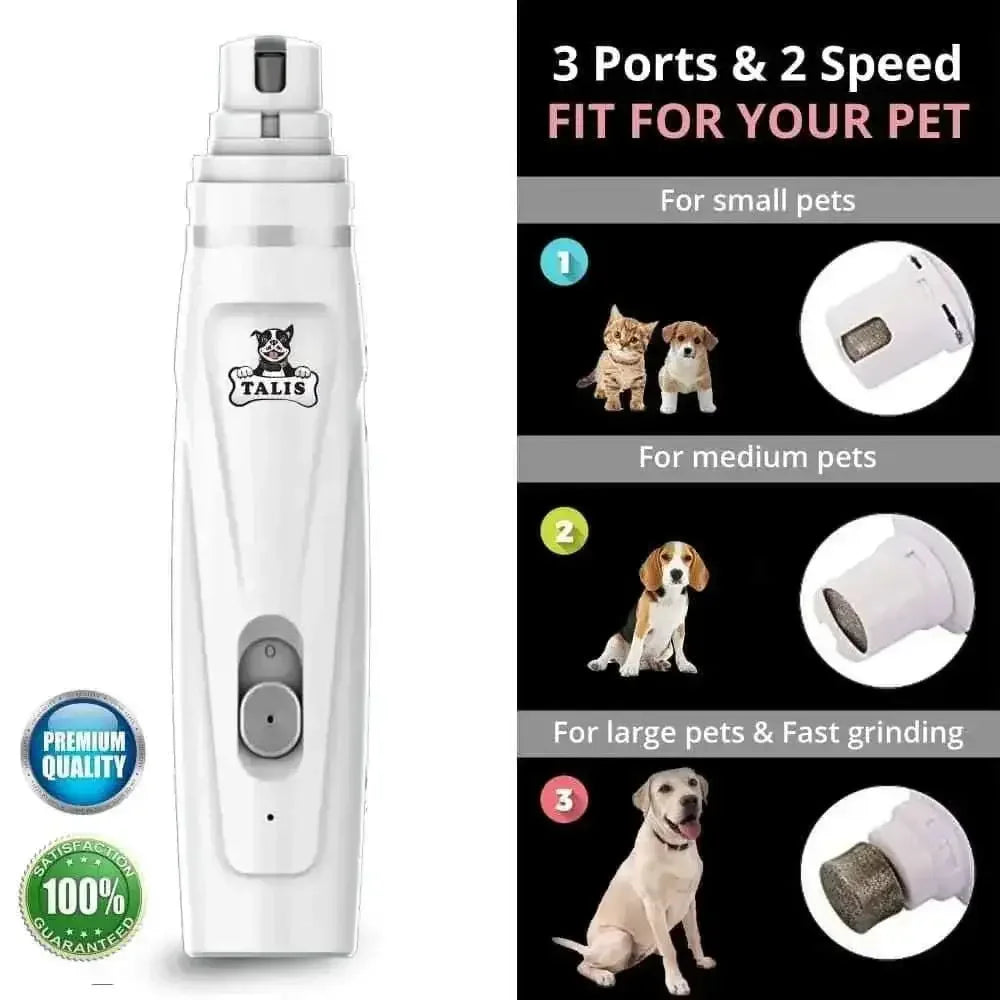 Talis Dog Nail Grinder and Electric Trimmer Hair Clippers Nail Kit for Cats, Dogs, Rabbits, Birds Talis Us