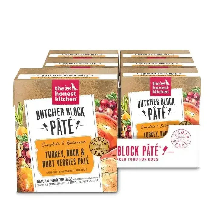 The Honest Kitchen Butcher Block Pate: Turkey, Duck & Root Veggies Pate Wet Dog Food 6/10.5oz - Talis Us