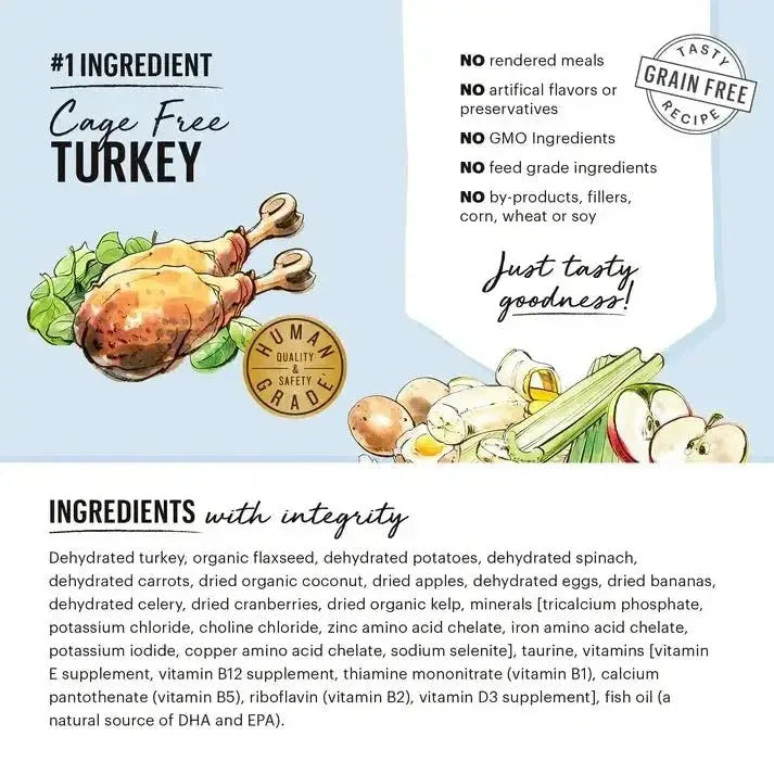 The Honest Kitchen Dehydrated Grain Free Turkey Recipe Dog Food, - Talis Us