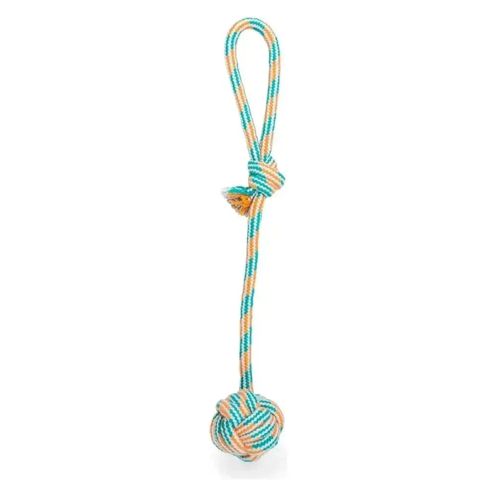 ThoozyPet Ball Tug Rope Dog Toy with Handle 17" - Talis Us