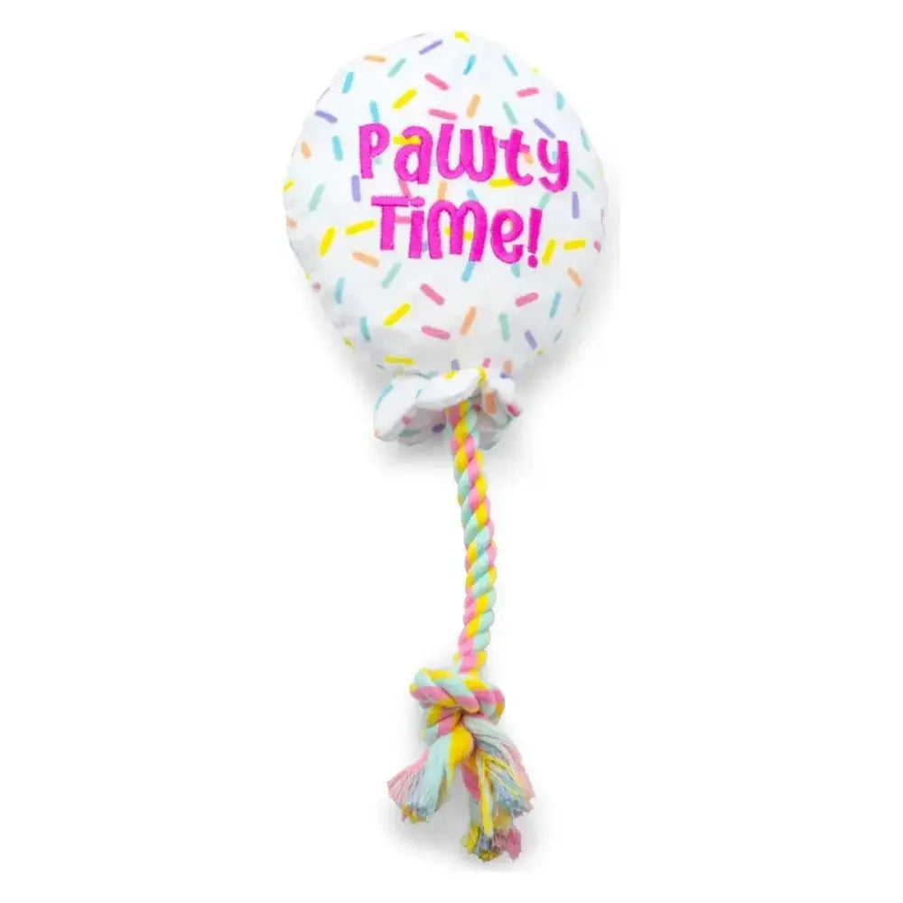 ThoozyPet Birthday Balloon Plush Dog Toy with Rope 7" - Talis Us