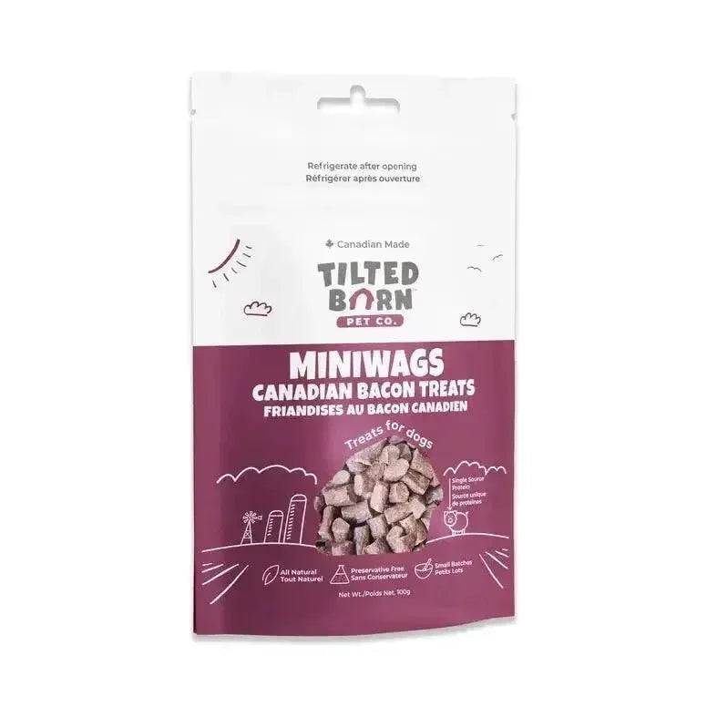 Tilted Barn Pet Canadian Bacon Recipe Miniwags Dog Treats 3.53oz - Talis Us