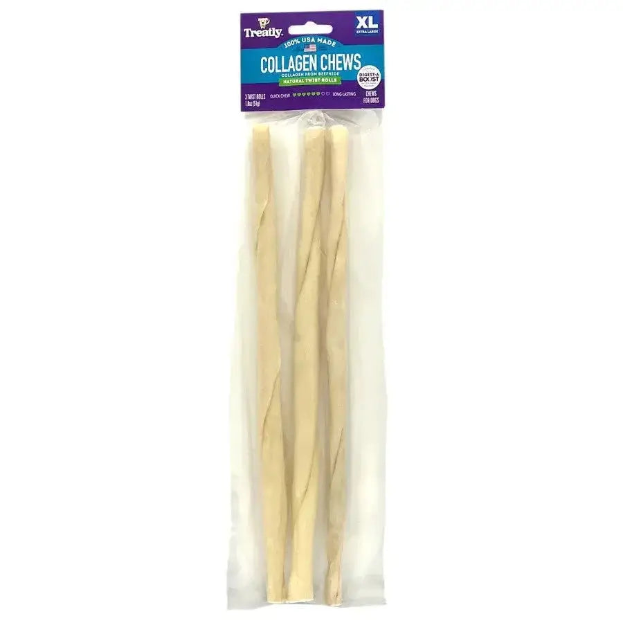 Treatly Collagen Chew Twist Rolls Dog Treats - Talis Us