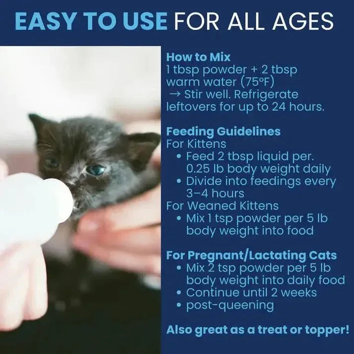 Under the Weather Milk Replacer for Kittens with Colostrum 12 oz - Talis Us