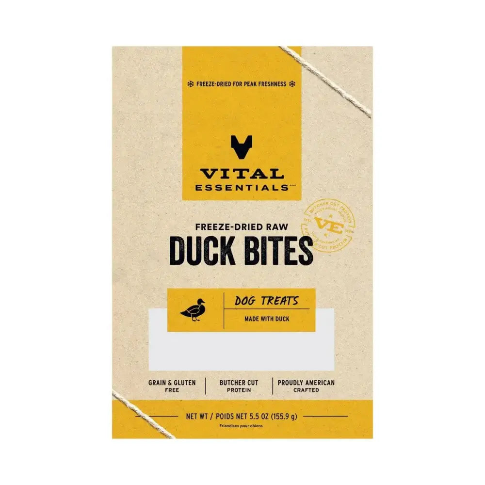 Vital Essentials® Freeze - Dried Duck Bites Dog Treats - Talis Us