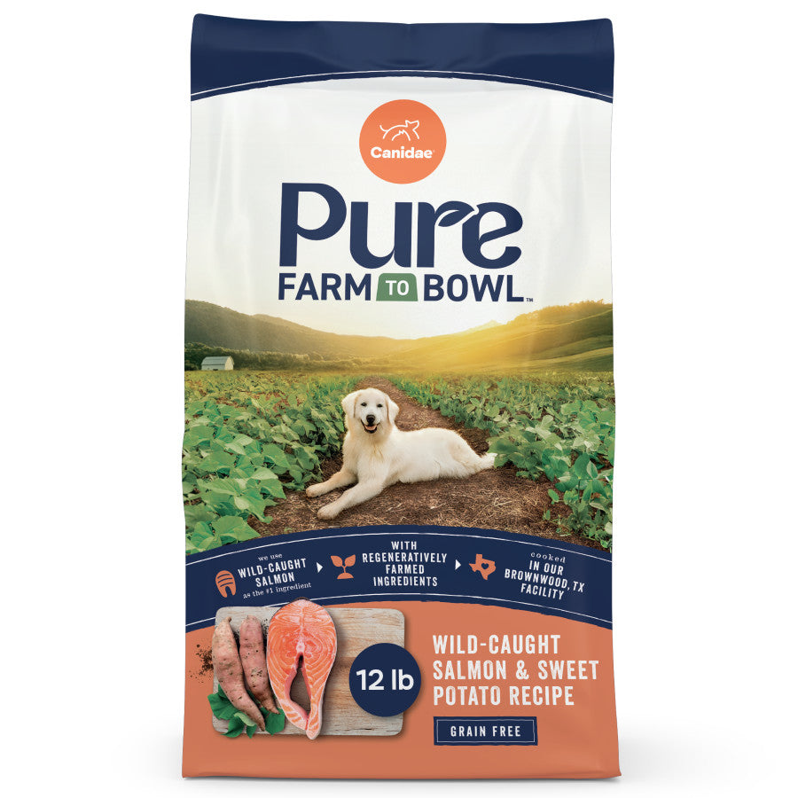 Grain-Free Dog Food: CANIDAE PURE Salmon & Sweet Potato Recipe for Happy, Healthy Pups