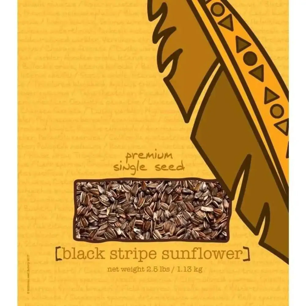 Volkman Seed Company Premium Single Seed Black Stripe Sunflower Bird Food 1ea/2.5 lb Volkman Seed Company