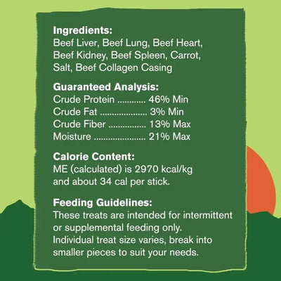 West Paw Montana Beef Sticks High - Protein Air - Dried Dog Treats - Talis Us