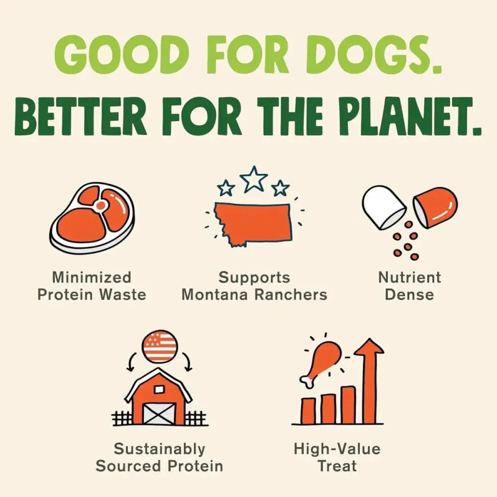 West Paw Montana Beef Sticks High - Protein Air - Dried Dog Treats - Talis Us