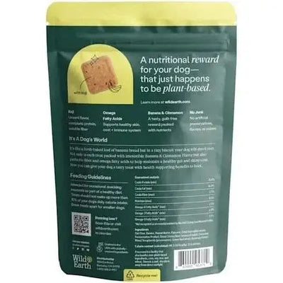 Wild Earth Superfood Vegan Dog Treats with Koji, Banana Cinnamon 5oz - Talis Us