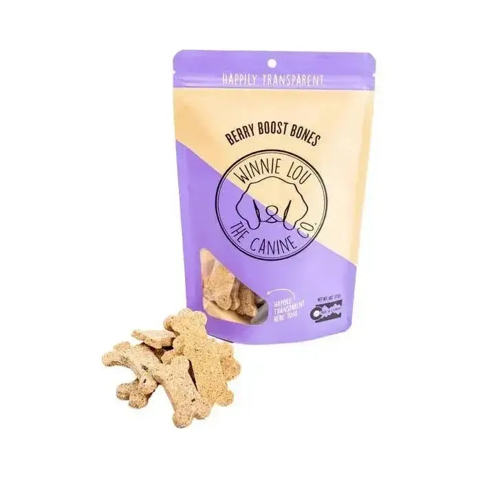 Winnie Lou Berry Boost Bones Dog Treats 4 oz - Talis Us