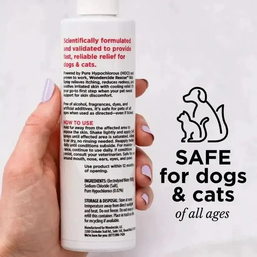 Wondercide Rescue Skin Spray for Pets Allergy Care 8.5oz - Talis Us