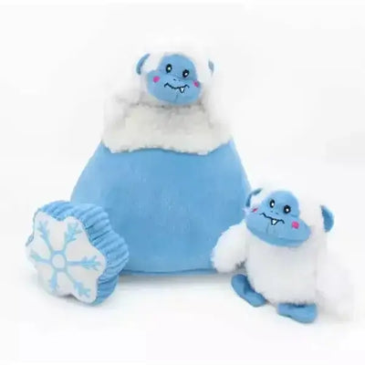 Zippy Paws Holiday Burrow Yeti Mountain Dog Toys Zippy Paws