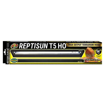 Reptisun T5 HO terrarium hood designed for optimal lighting in reptile habitats, 24-inch size