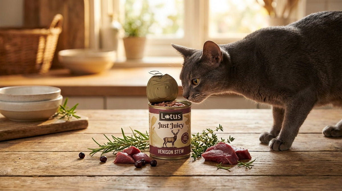 Where Can I Buy Lotus Just Juicy Venison Stew for Cats Online?