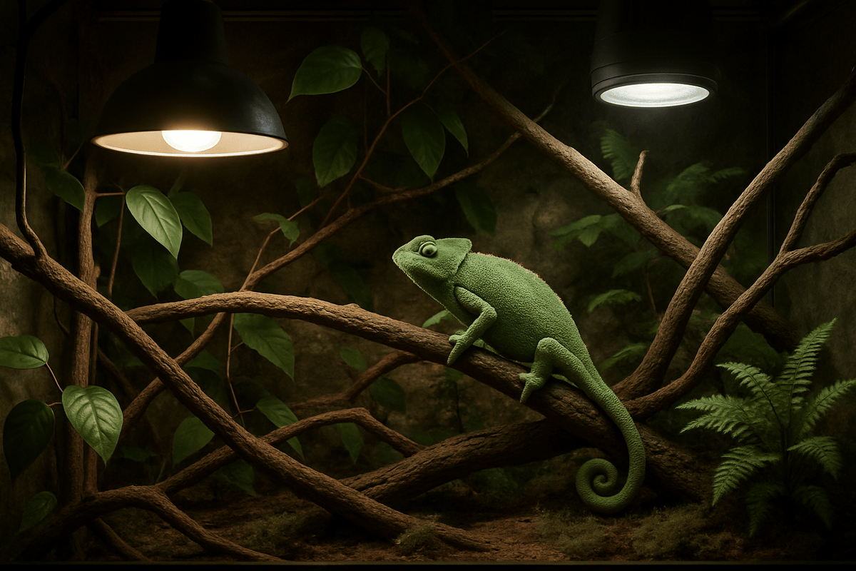 Complete Arboreal Reptile Lighting Setup for Forest Species