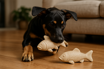Interactive Ray-Shaped Dog Toys for Active Pups