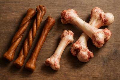 Smoked Dog Chews vs Raw Bones Safety Benefits Comparison