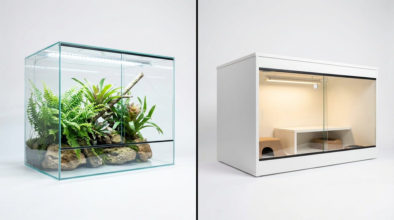 Glass vs. PVC Reptile Enclosures: The Real Differences