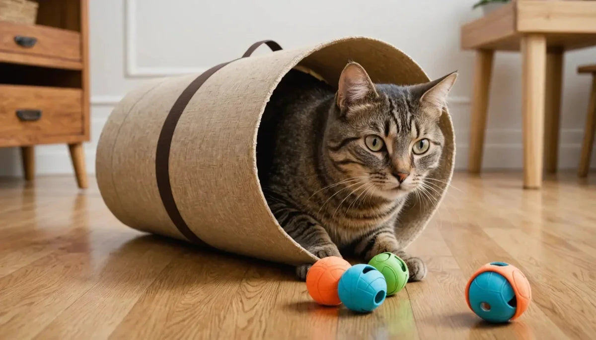 Boost Your Cat's Brainpower with Interactive Cat Toy Tunnels