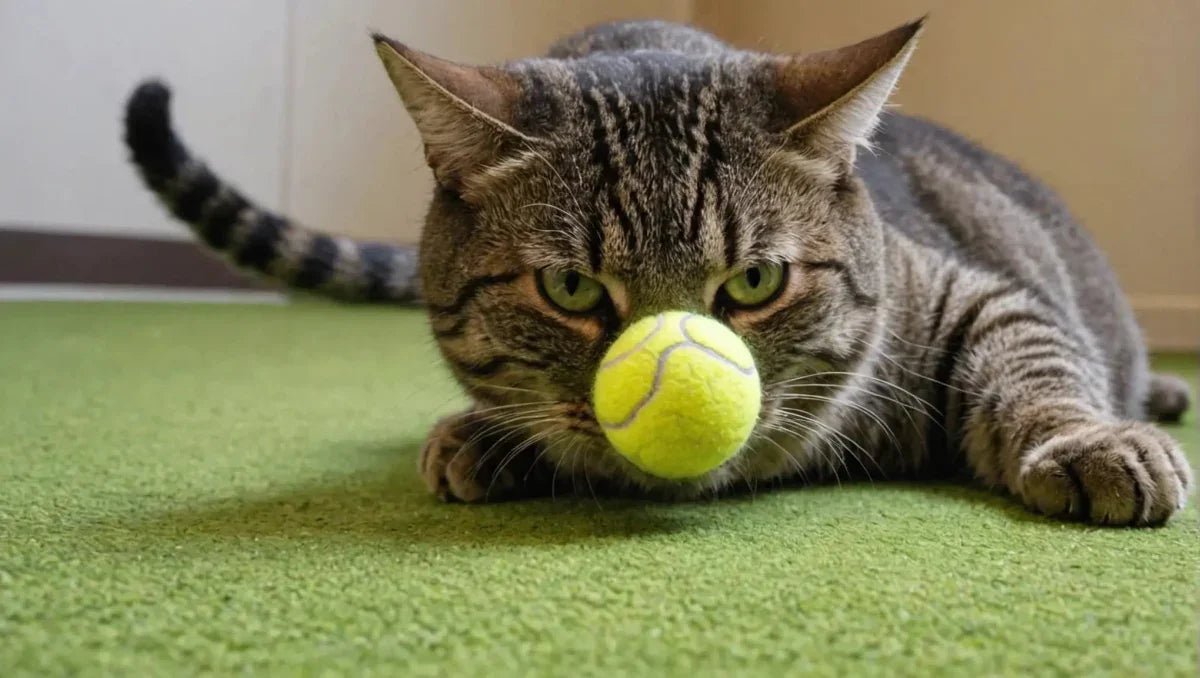 Cat and Tennis Ball Fun: Exploring the Playful Side of Cats