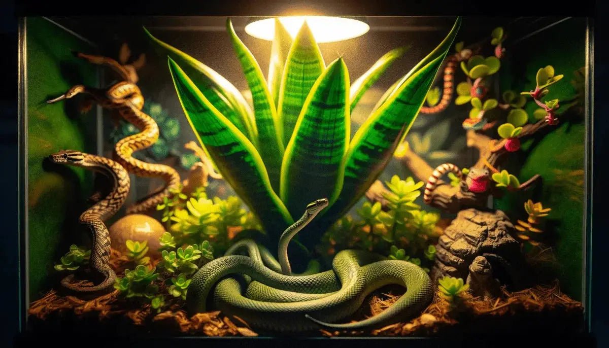 Enhance Your Reptile's Habitat with a Snake Plant