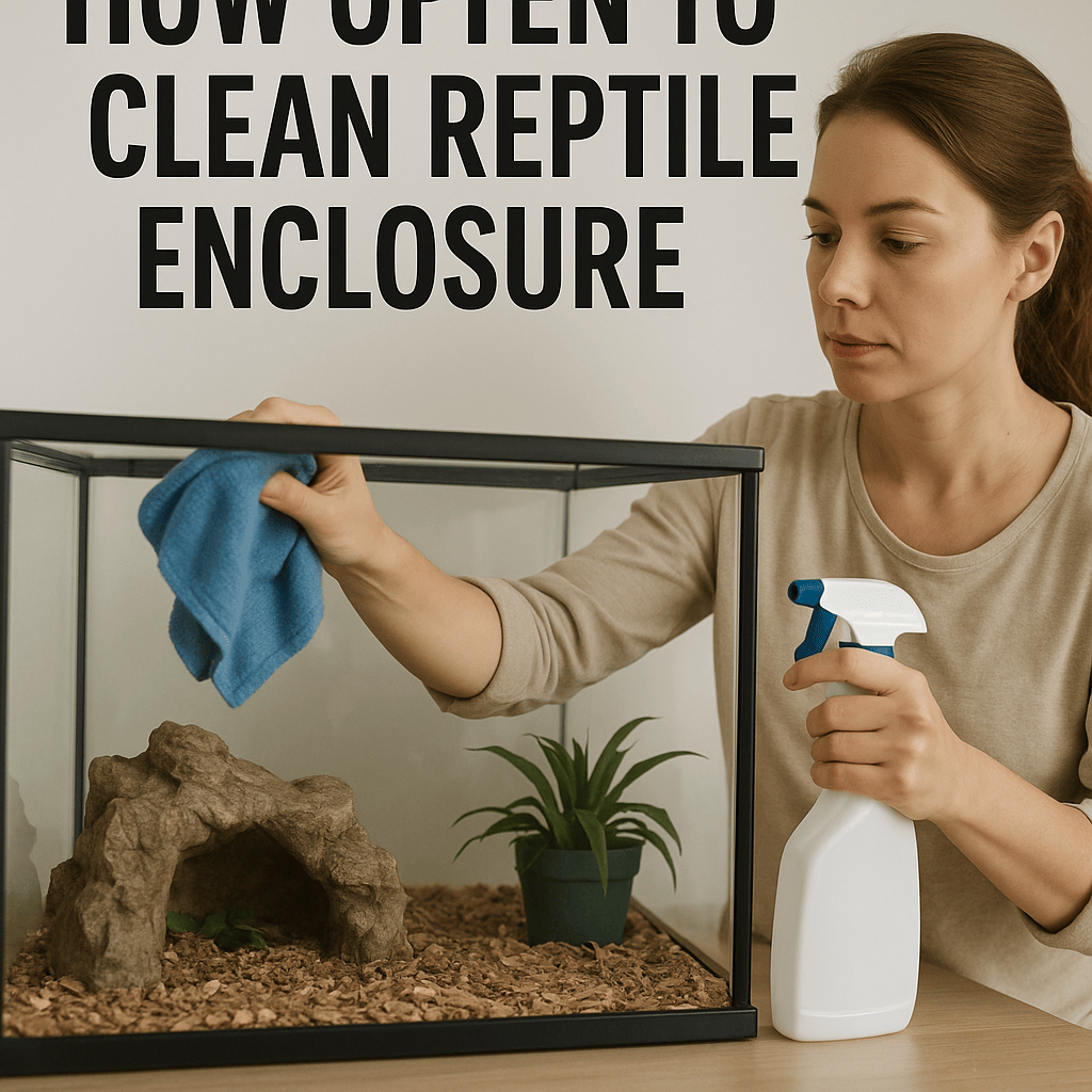 How often to clean reptile enclosure