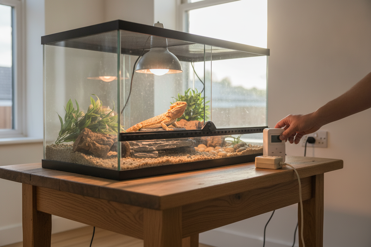Learn how to replace a light switch for reptile tanks to ensure proper habitat lighting