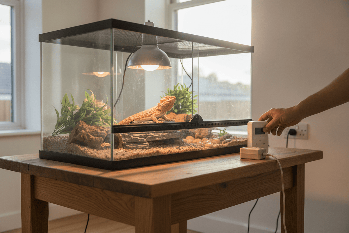 Learn how to replace a light switch for reptile tanks to ensure proper habitat lighting