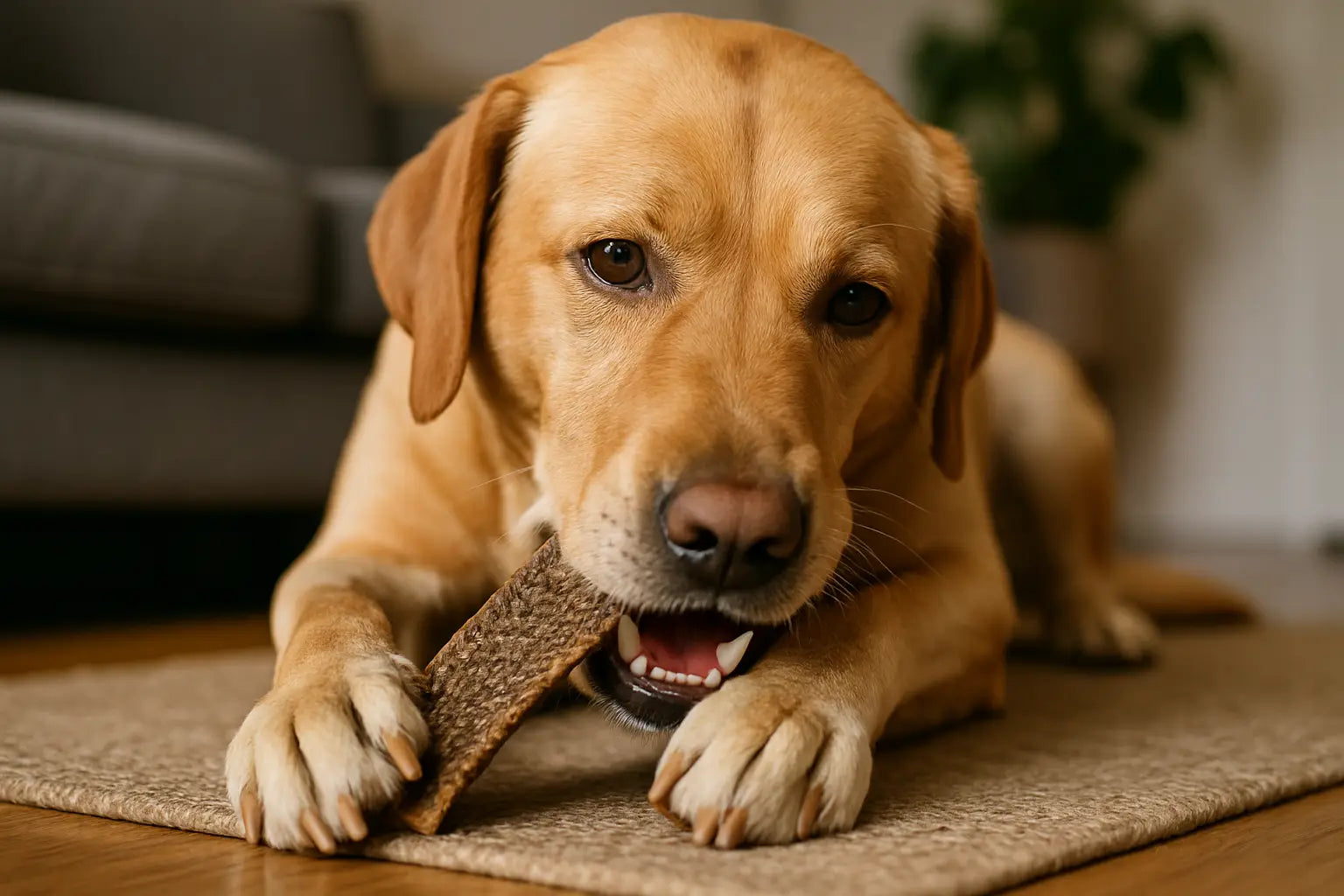 Natural Dog Chews: How Ostrich Skin Supports Dental Health