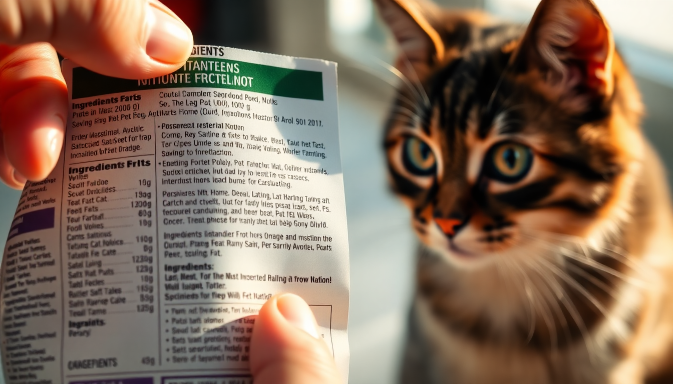 How to Read a Cat Food Label and What Ingredients to Avoid