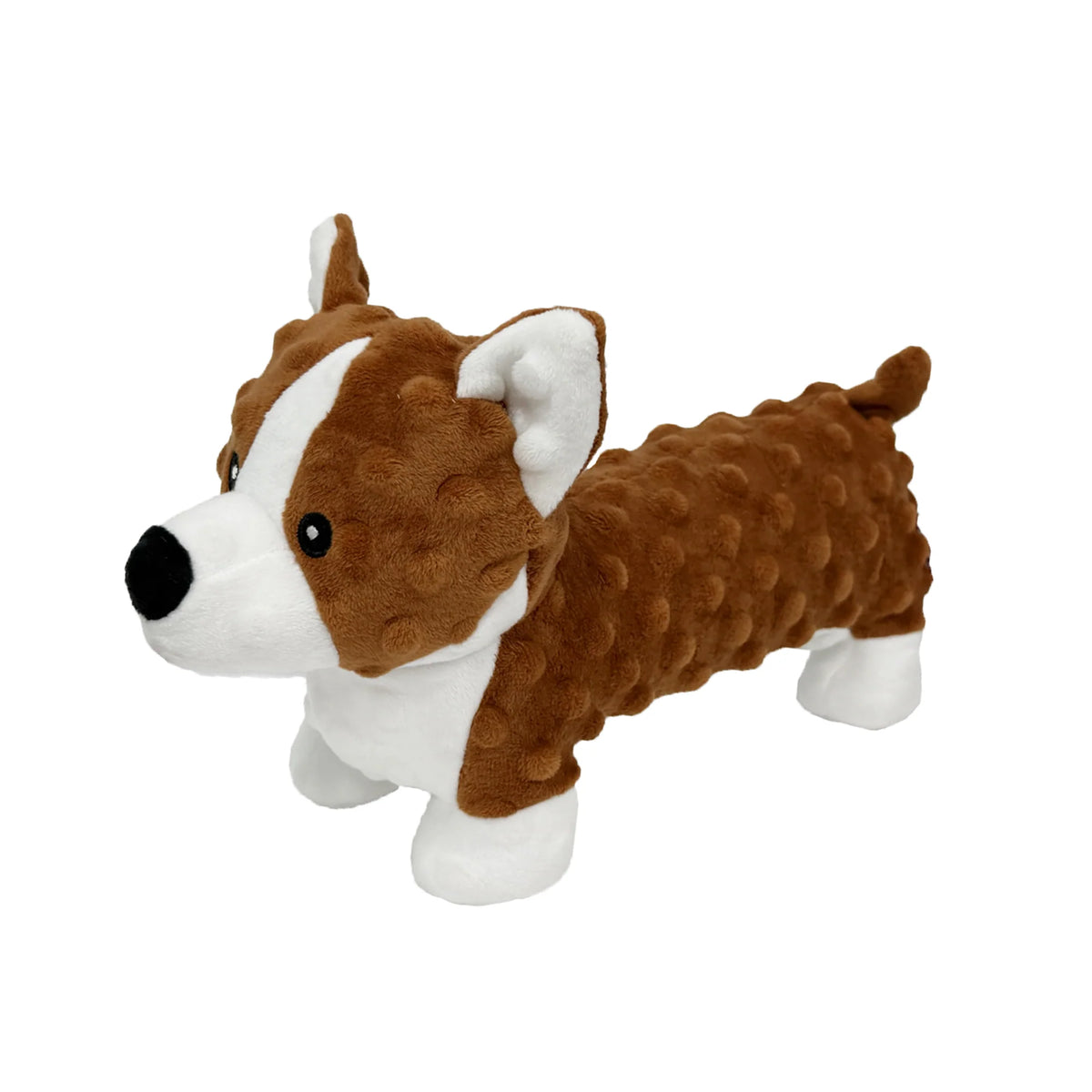 Petlou Dotty Friends Corgi Squeaky Plush Dog Toy 12"