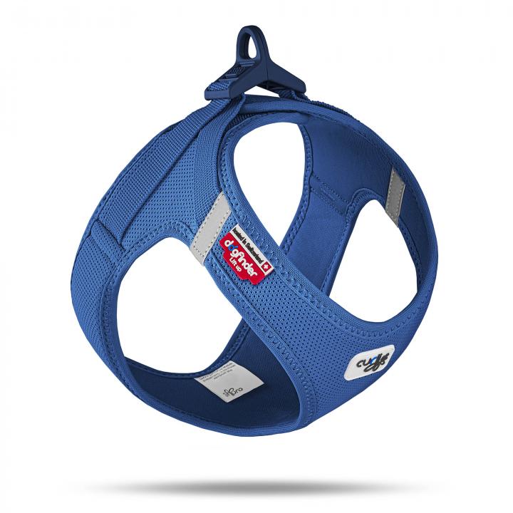 Talis Us Dog Harness Air-Mesh Vest in blue, designed for small and medium dogs, featuring a lightweight and comfortable desig