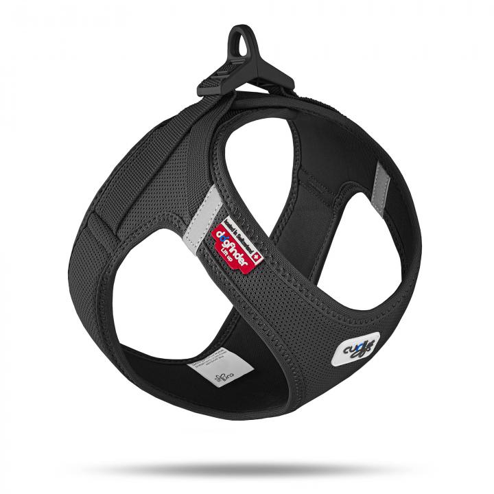 Talis Us Dog Harness Air-Mesh Vest in black, designed for small and medium dogs, featuring a lightweight and comfortable desi