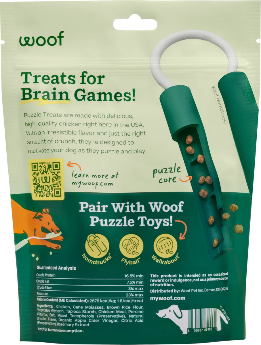 Woof Air-Dried Puzzle Training Chicken Natural Dogs Chew Treats
