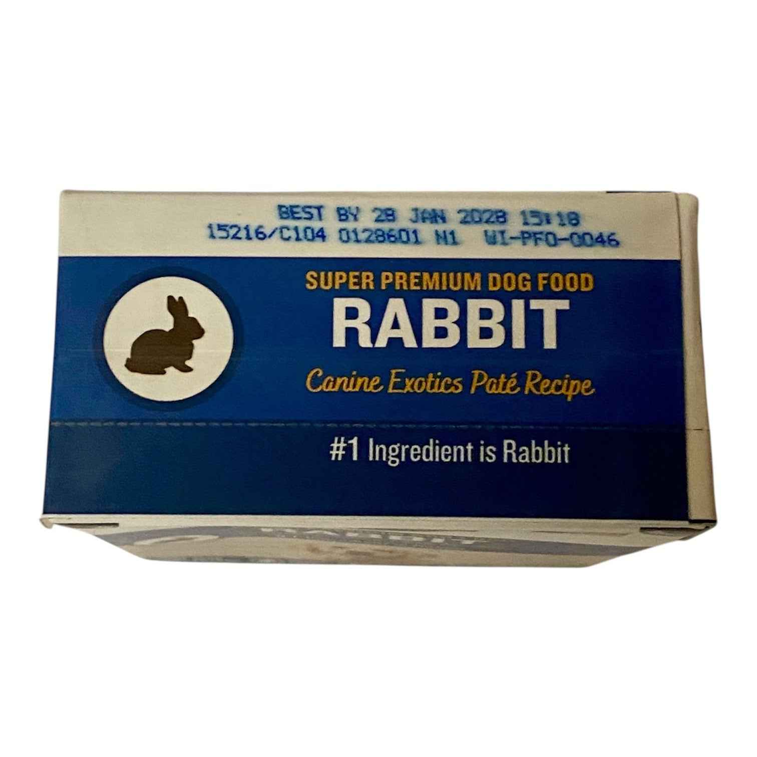 Walk About Pet Canine Exotics Rabbit Pate Wet Dog Food 13 oz