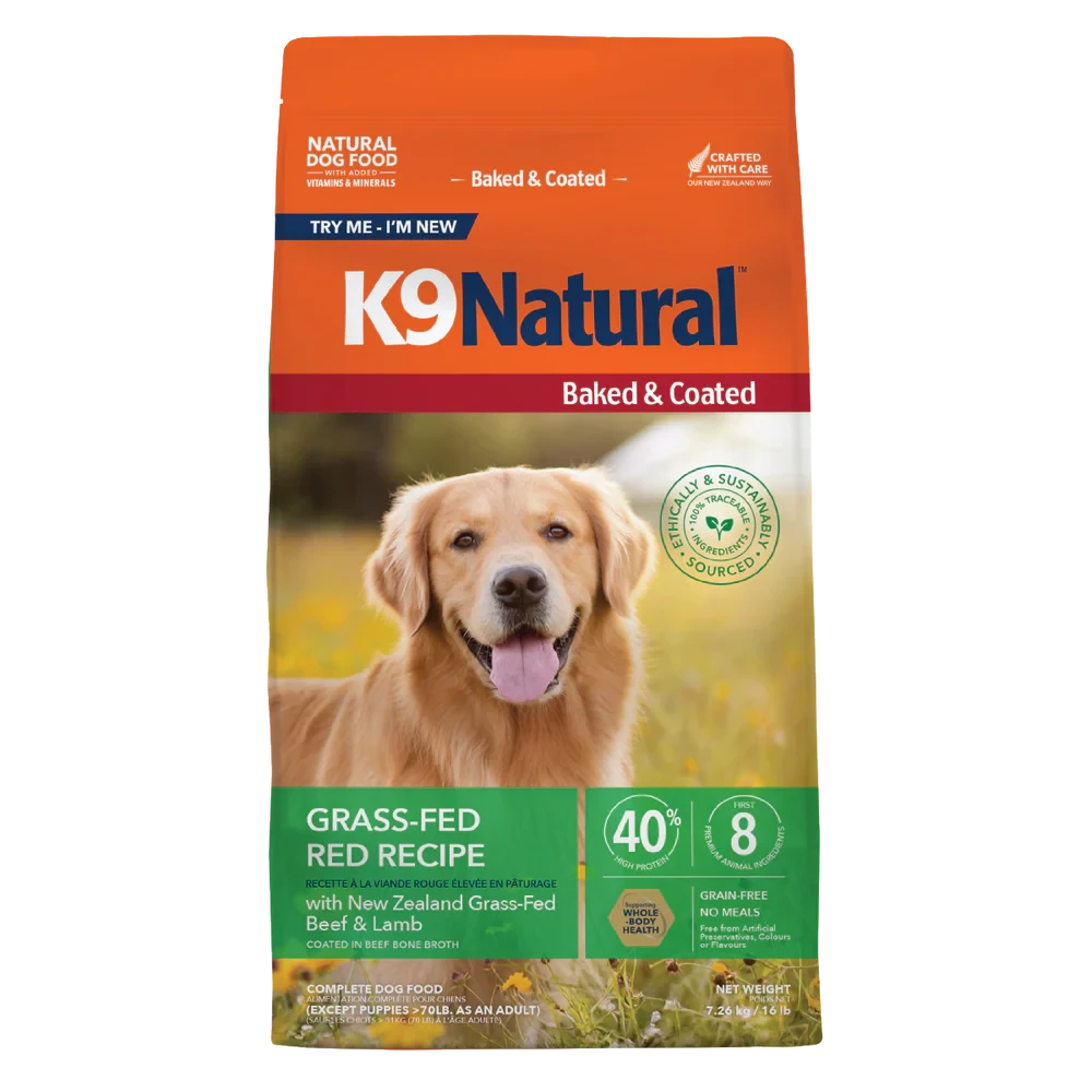 K9 Natural Baked & Coated Grass-Fed Red Dog Food
