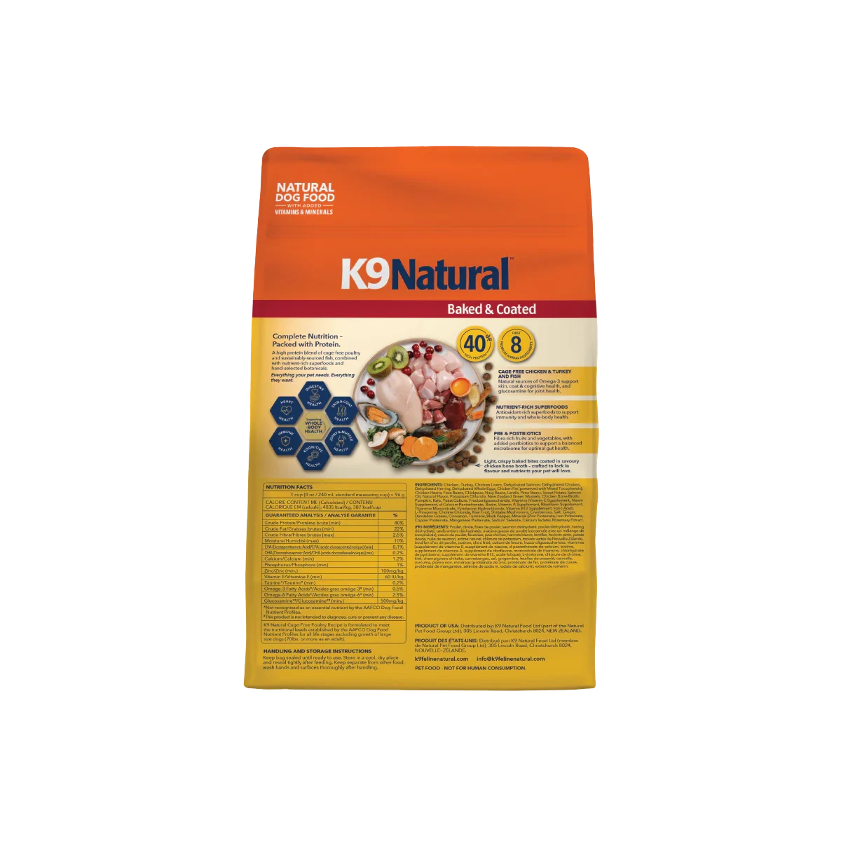 K9 Natural Baked & Coated Cage-Free Poultry Dog Food