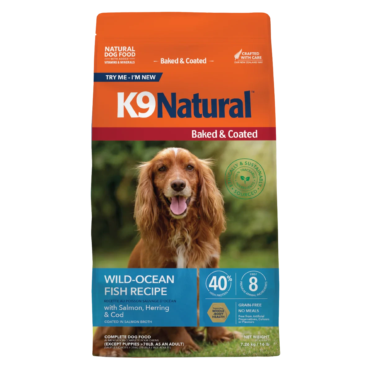 K9 Natural Baked & Coated Wild Caught Ocean Fish