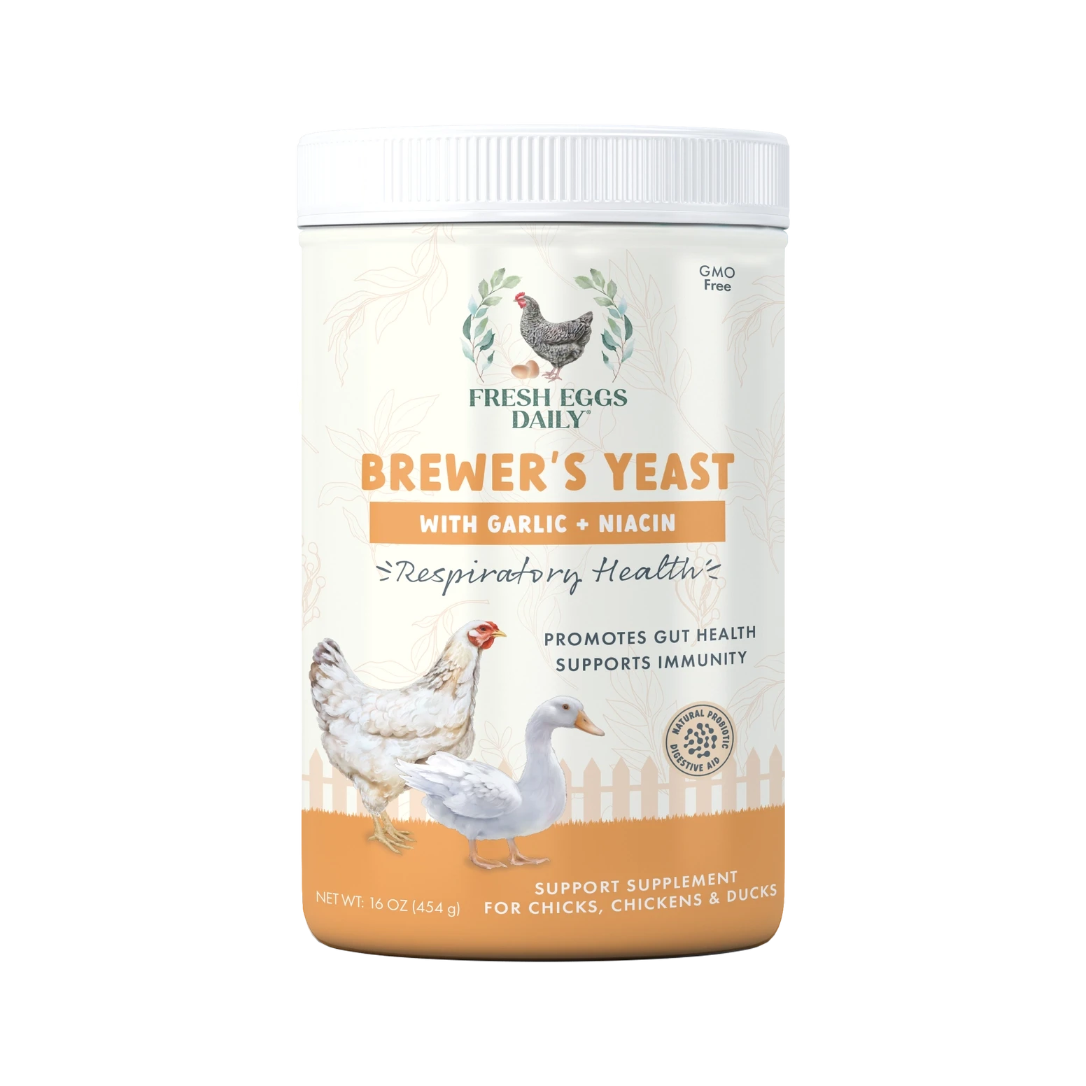 Health Extension Brewers Yeast with Garlic, Chicken & Duck Supplement  16 oz