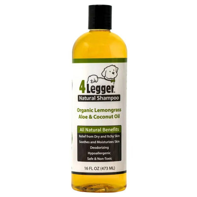 4 - Legger Lemongrass and Aloe Organic Hypoallergenic Dog Shampoo 16 oz - Talis Us