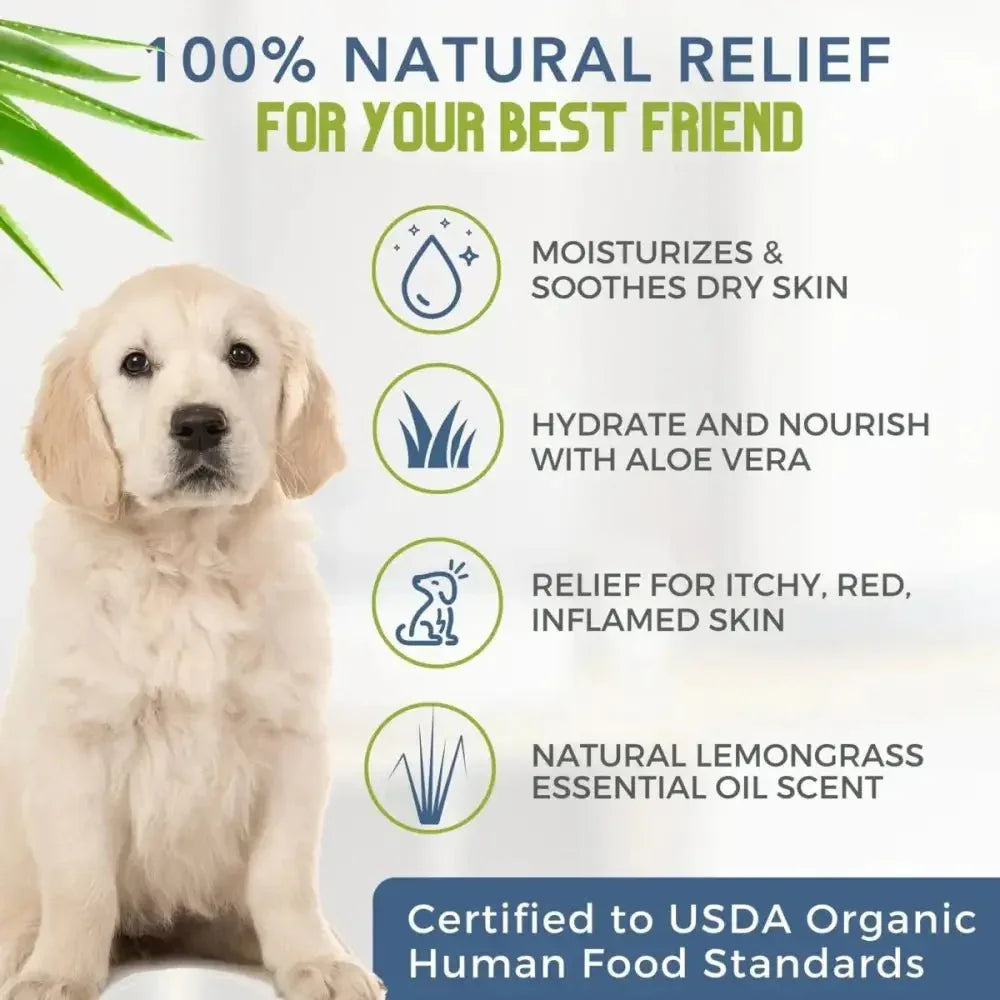 4 - Legger Lemongrass and Aloe Organic Hypoallergenic Dog Shampoo 16 oz - Talis Us