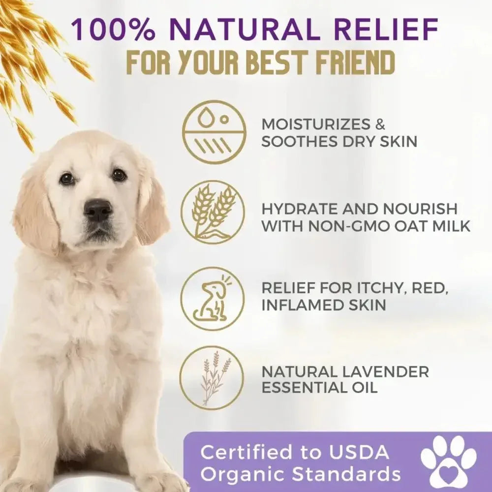 4 - Legger Organic Oatmeal Dog Shampoo with Lavender and Aloe 16 oz - Talis Us