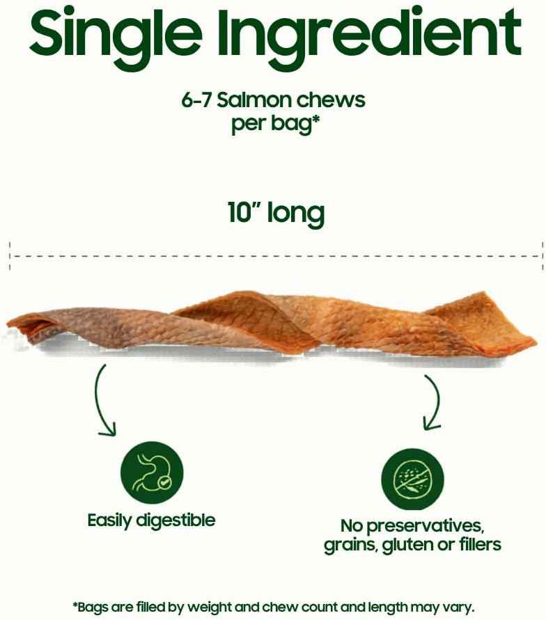 Freeze Dried Salmon Skin Chews 2.5oz