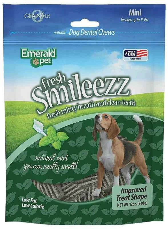 Emerald Pet Fresh Smileezz Grain-Free Dental Dog Treats