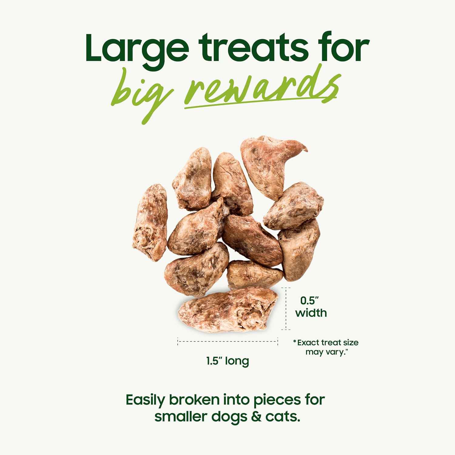 Smallbatch Freeze Dried Heart Chicken Dog Treats 14oz