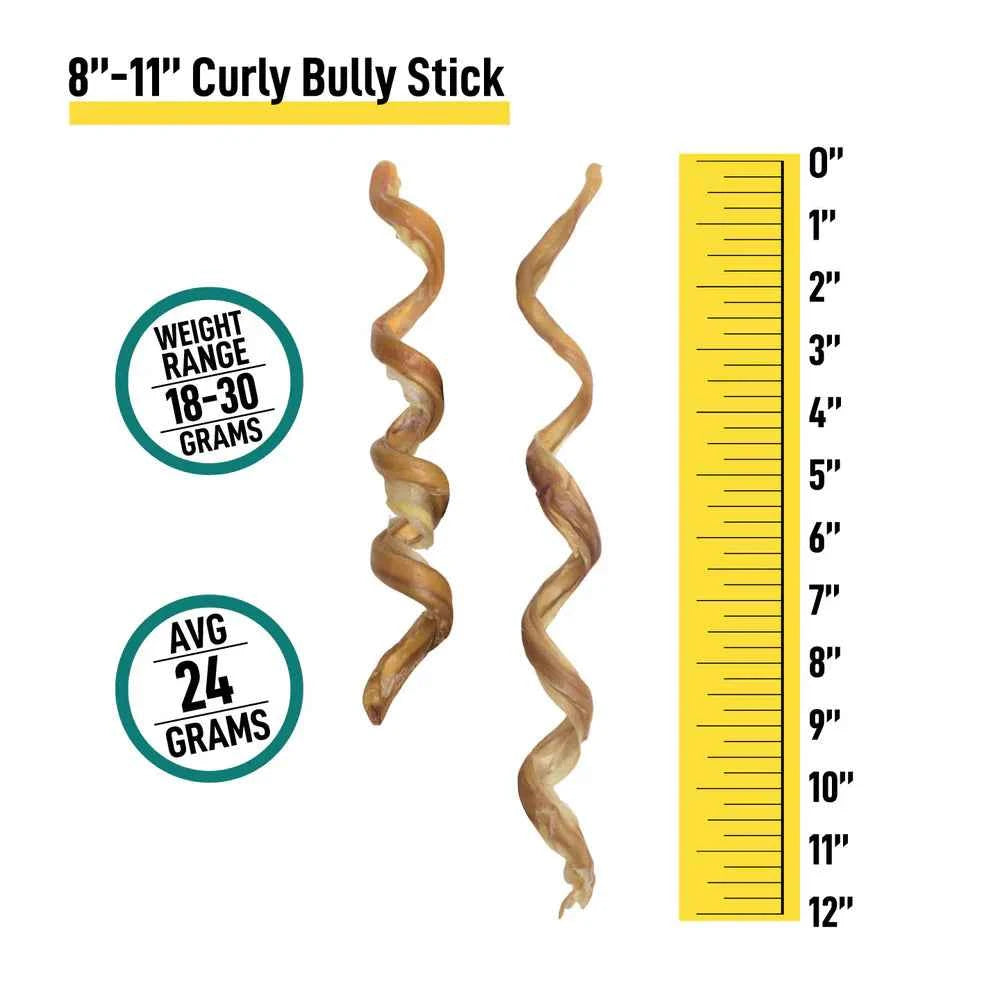 Talis US Curly Bully Sticks Dog Treats