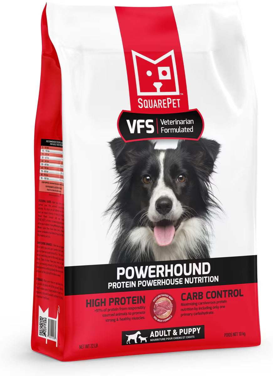 SquarePet VFS PowerHound Red Meat High Protein Dry Dog Food